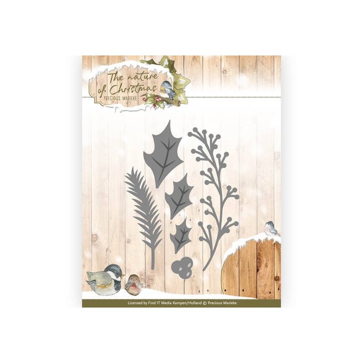 (PM10103)Die - Precious Marieke - The nature of Christmas - Christmas Florals