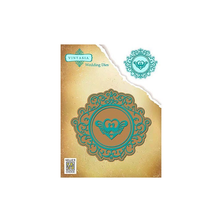 (VIND050)Nellie's Choice Vintasia Dies Frame-doves