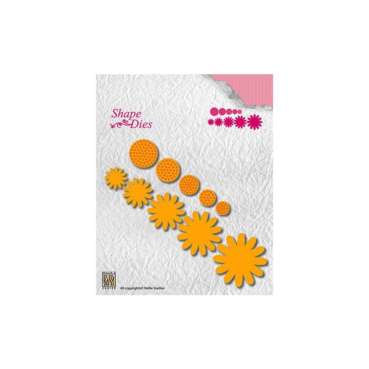 (SD133)Nellie's Shape Dies Flower-4