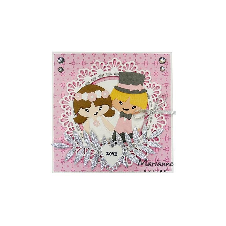 (LR0478)Creatables stencil Hibiscus & tropical leaves