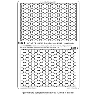 (TP3432E)PCA® EasyEmboss FINE Lace Mesh Size 5 & 6