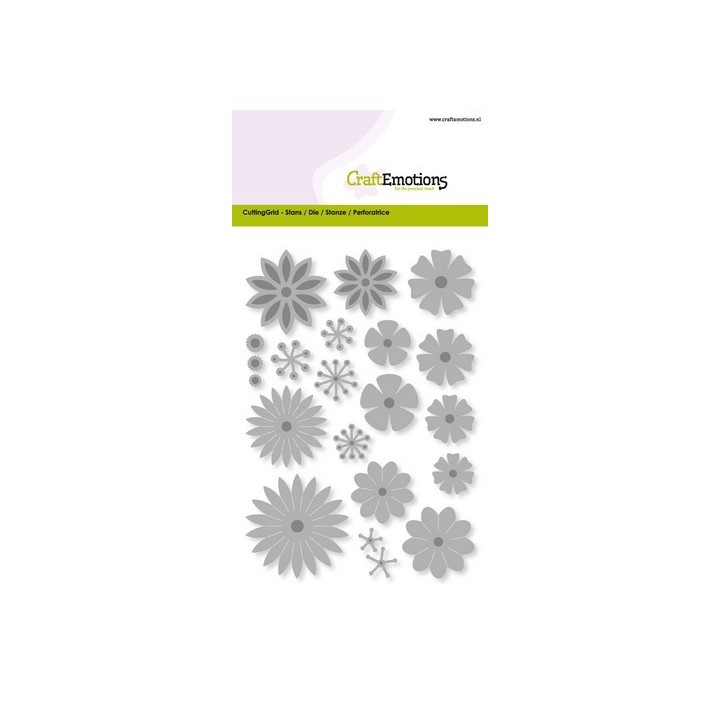 (115633/0510)CraftEmotions Die - flower mix large