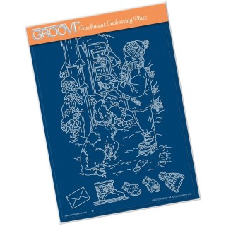 (GRO-CH-40691-04)Groovi Plate A5 LETTER TO SANTA