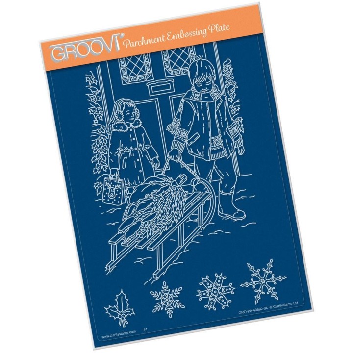 (GRO-CH-40692-04)Groovi Plate A5 JAYNE'S SLED