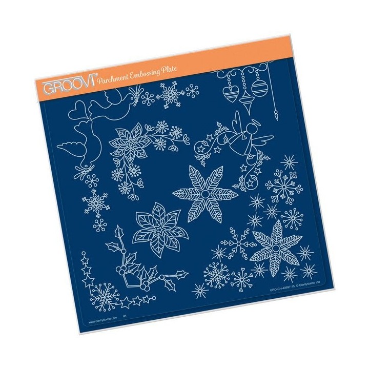 (GRO-CH-40697-15)Groovi Plate TINA'S CHRISTMAS PLATE 2