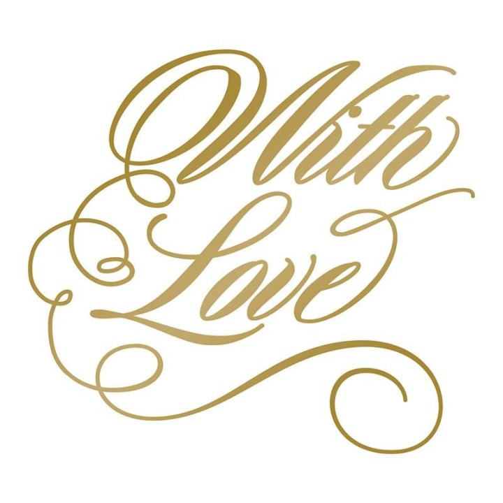 (CO725289)Couture Creations Anna Griffin Foil Stamp Die With Love