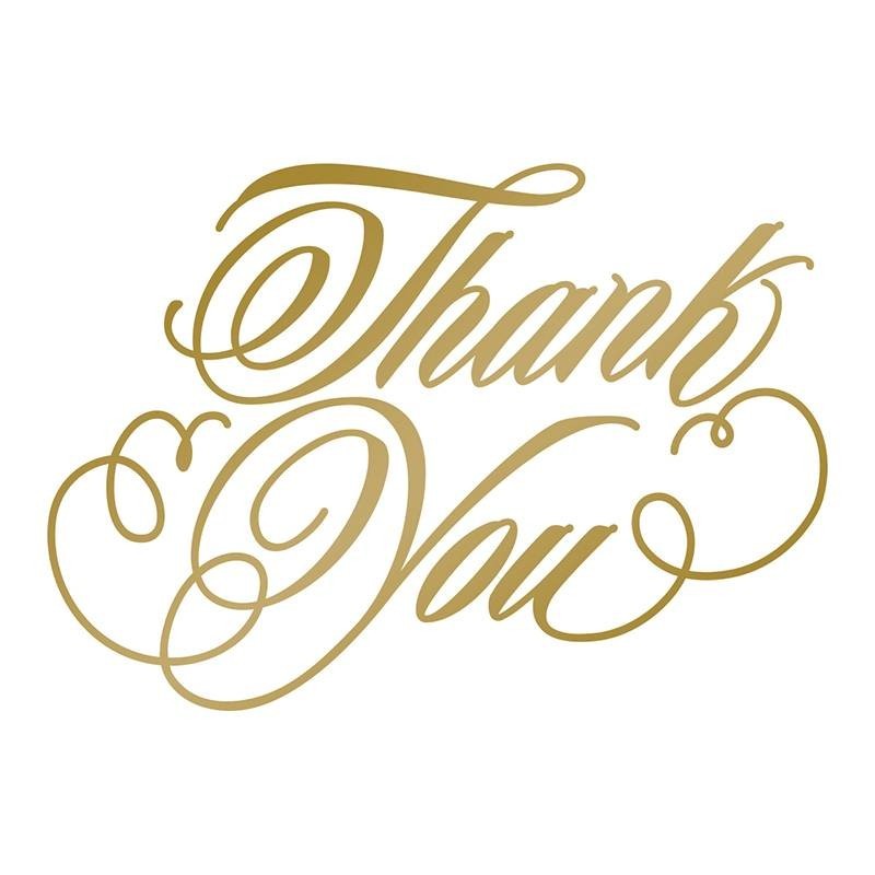 (CO725290)Couture Creations Anna Griffin Foil Stamp Die Thank You