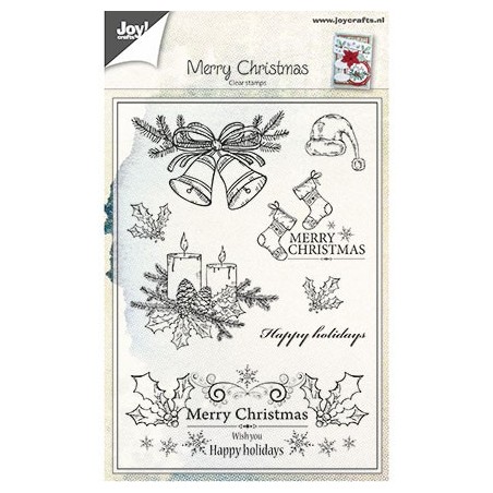 (6410/0443)Clear stamp Merry Christmas