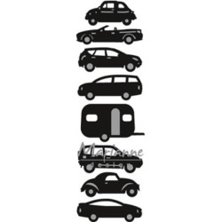 (CR1418)Craftables stencil Punch die: cars