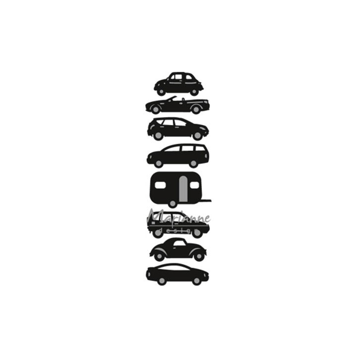 (CR1418)Craftables stencil Punch die: cars