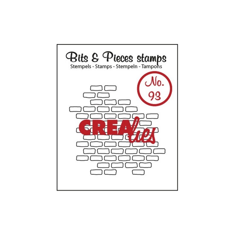 (CLBP93)Crealies Clearstamp Bits&Pieces no. 93 open bricks small