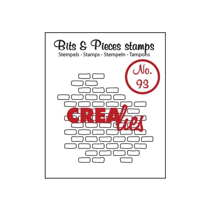 (CLBP93)Crealies Clearstamp Bits&Pieces no. 93 open bricks small