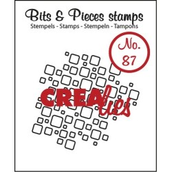(CLBP87)Crealies Clearstamp Bits&Pieces no. 87 open squares
