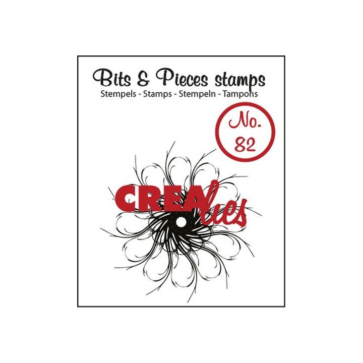 (CLBP82)Crealies Clearstamp Bits&Pieces no. 82 Circle of swirls