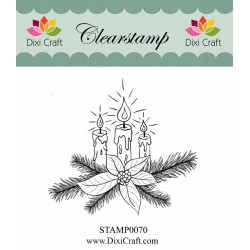 (STAMP0070)Dixi Clear Stamp Christmas Candles