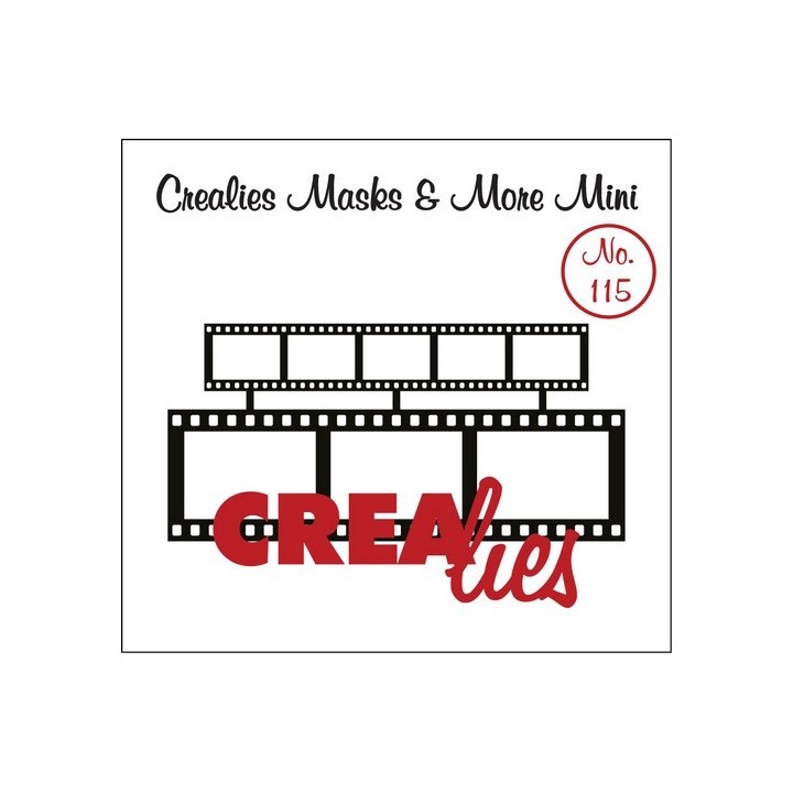 (CLMMM115)Crealies Masks & More Mini no. 115 2x filmstrip