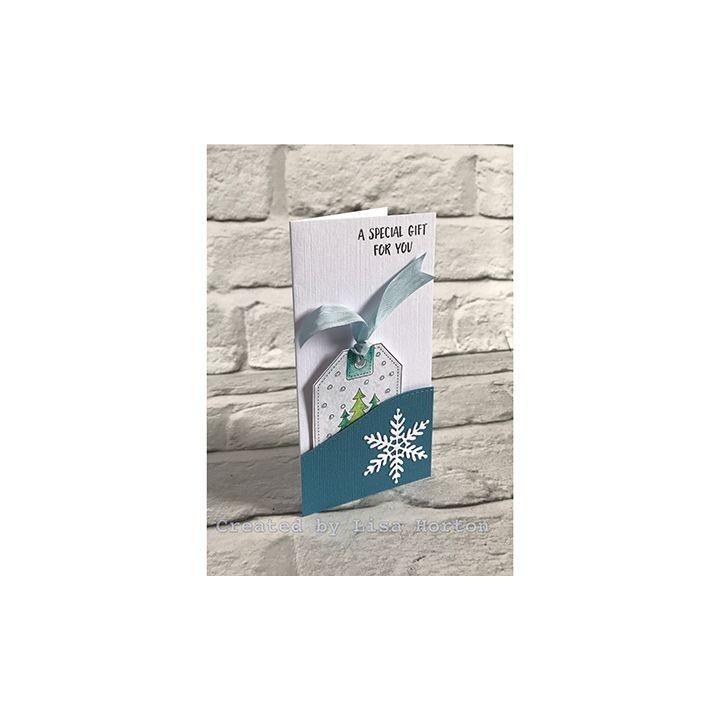(CEC859)Clear Stamps set Christmas Ribbons