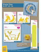 (SD135)Nellie's Shape Dies Angel with Moon & stars