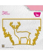 (SD136)Nellie's Shape Dies Christmas window scene-3