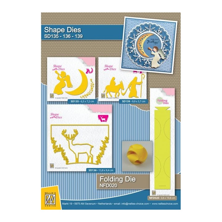 (SD136)Nellie's Shape Dies Christmas window scene-3