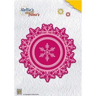 (MFD109)Nellie's Multi Frame Dies Wreath Snowflake