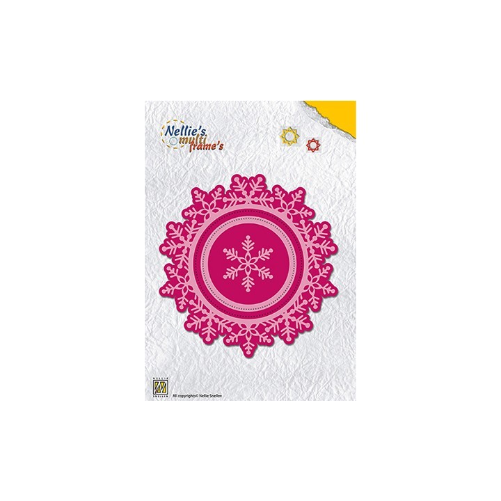 (MFD109)Nellie's Multi Frame Dies Wreath Snowflake