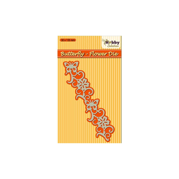 (HSDJ009)Hobby Solutions Dies Butterfly-flower border