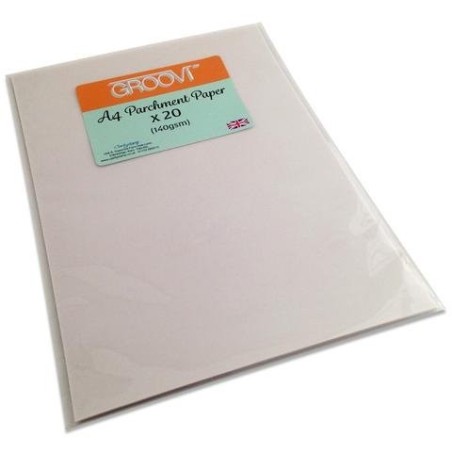 (GRO-AC-40024-A4)Groovi Parchment Paper A4 20 Sheets