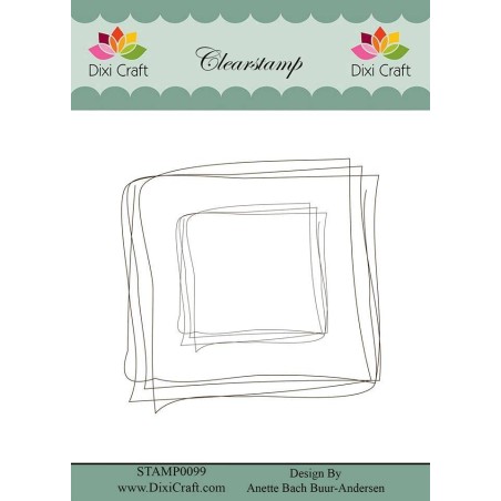 (STAMP0099)Dixi Clear Stamp Hand Drawn Square