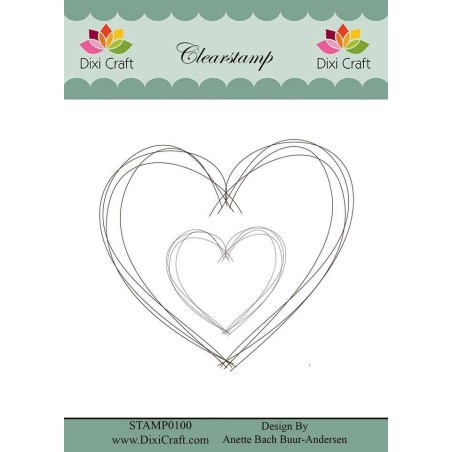 (STAMP0100)Dixi Clear Stamp Hand Drawn Heart