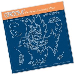 (GRO-CH-40718-03)Groovi Plate A5 NESTED DOVES & VERSE NO.2