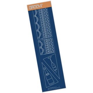 (GRO-TE-40377-09)Groovi Border Plate CAKE DECORATIONS