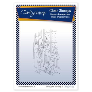 (STA-CH-10537-A5)Claritystamp clear stamp Jayne Nestorenko Christmas Eve A5