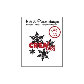 (CLBP33)Crealies Clearstamp Bits&Pieces no. 31 Snowflake 3