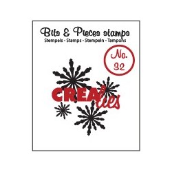 (CLBP32)Crealies Clearstamp Bits&Pieces no. 31 Snowflake 2