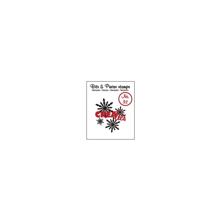 (CLBP32)Crealies Clearstamp Bits&Pieces no. 31 Snowflake 2