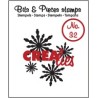 (CLBP32)Crealies Clearstamp Bits&Pieces no. 31 Snowflake 2