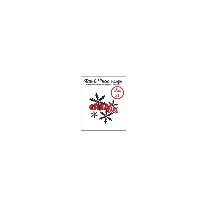 (CLBP31)Crealies Clearstamp Bits&Pieces no. 31 Snowflake 1