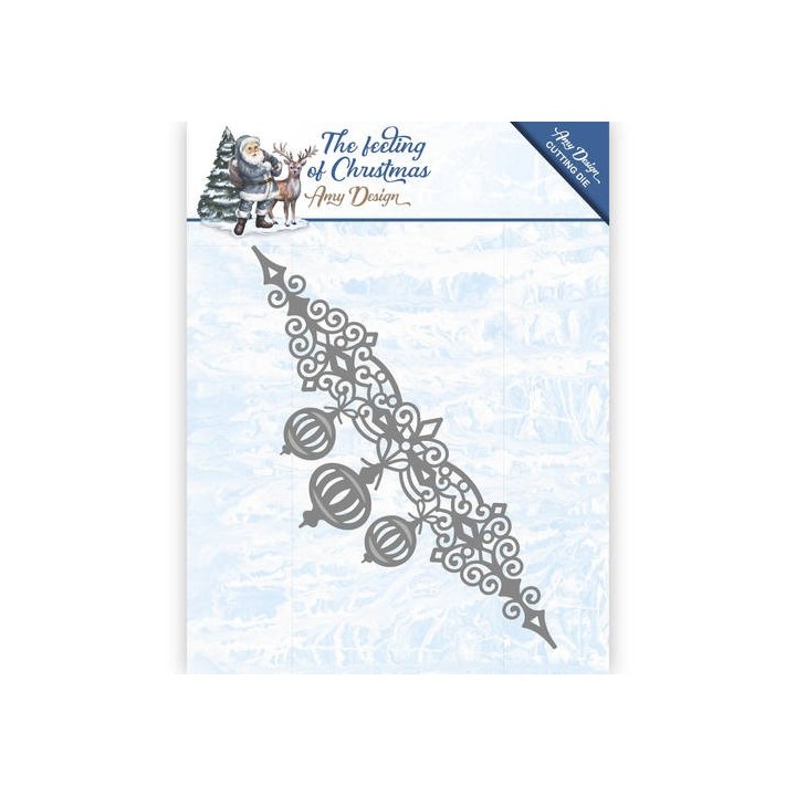 (ADD10112)Die - Amy Design - The feeling of Christmas - Christmas balls border