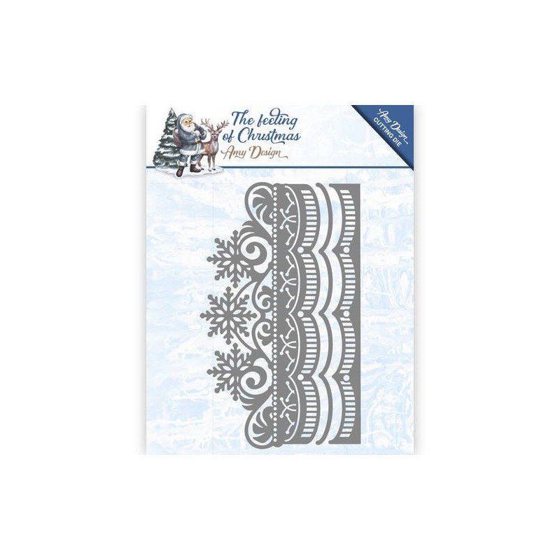 (ADD10111)Die - Amy Design - The feeling of Christmas - Ice crystal border