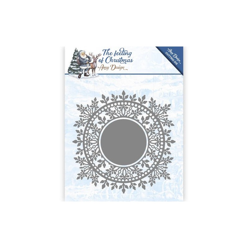 (ADD10110)Die - Amy Design - The feeling of Christmas - Ice crystal circle