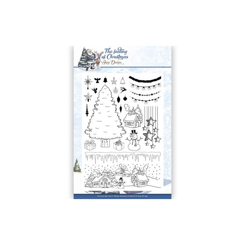 (ADCS10019)Clear Stamp - Amy Design - The Feeling of Christmas