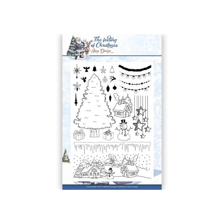 (ADCS10019)Clear Stamp - Amy Design - The Feeling of Christmas