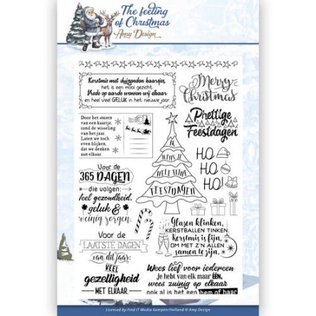 (ADCS10018)Clear Stamp - Amy Design - The Feeling of Christmas