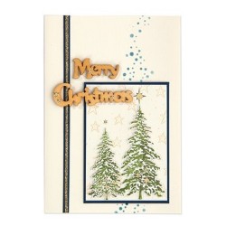 (55.3714)Clear stamp combi Christmas trees