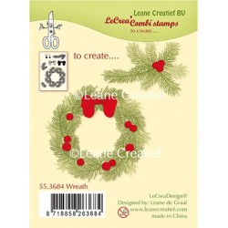 (55.3684)Clear stamp combi Wreath
