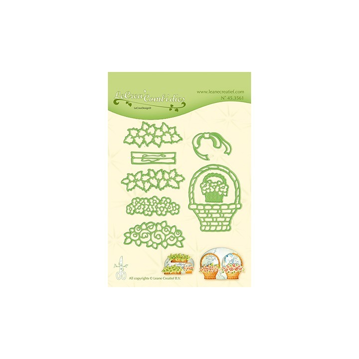 (45.3561)Lea'bilitie mal die Cutting/Emb. Flower basket