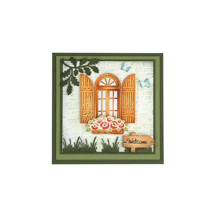 (45.3561)Lea'bilitie mal die Cutting/Emb. Flower basket