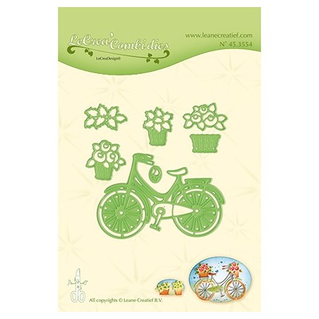 (45.3554)Lea'bilitie mal die Cutting/Emb. Bicycle with baskets