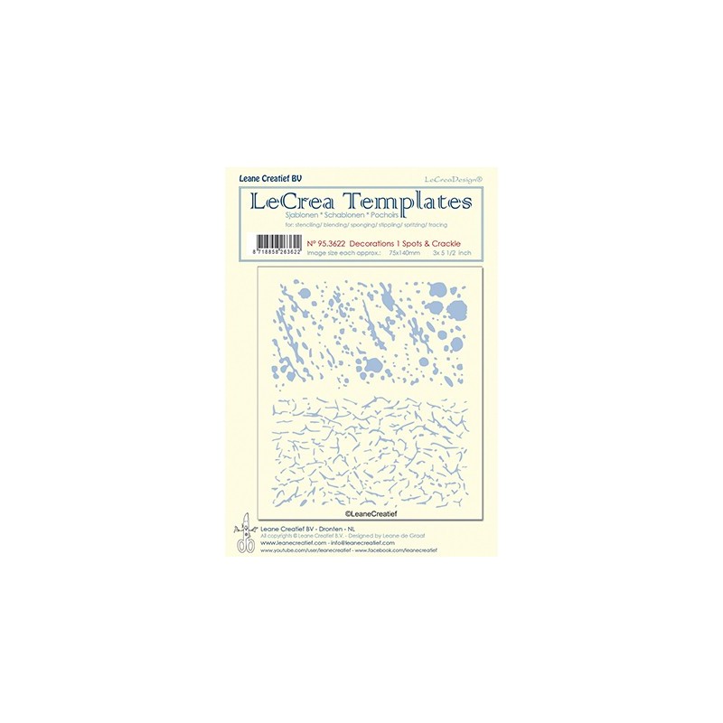 (95.3622)LeCrea Templates Spots & Crackle 1